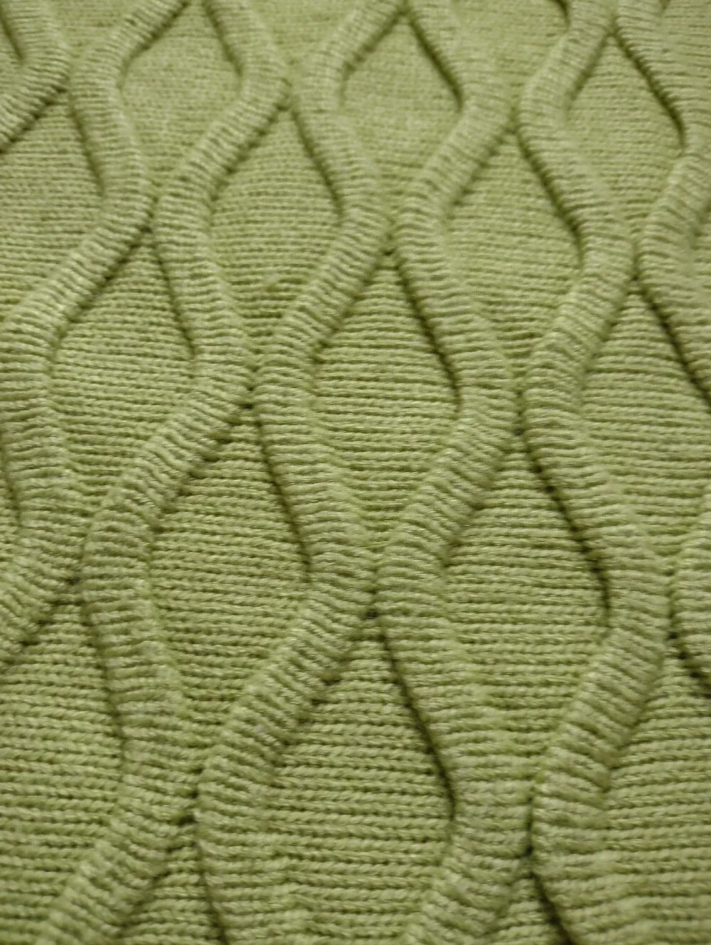 Nicole Miller Home Cable Knit Raised Textured Pattern Throw Blanket
